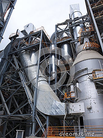 Cement factory Stock Photo