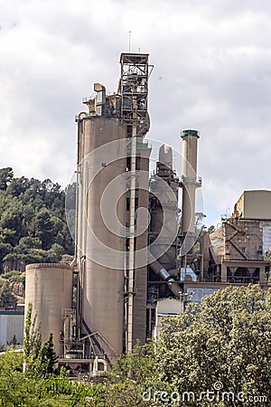 Cement factory Stock Photo