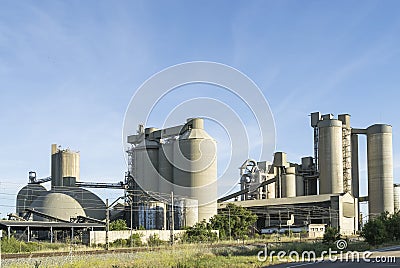 Cement factory Stock Photo