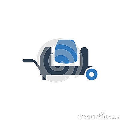 Cement mixer icon Vector Illustration