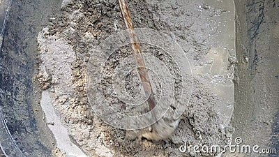 Cement Mixer Tray for Construction Stock Video - Video of construction