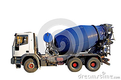 Cement Mixer Truck Stock Photo
