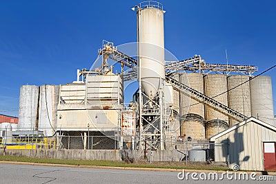 Cement Plant Stock Photo