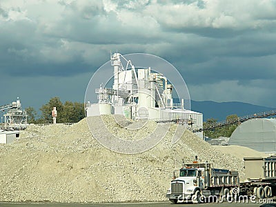 Cement Plant Stock Photo