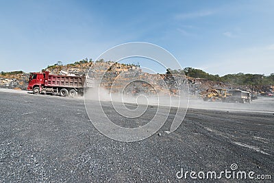 Cement quarry Stock Photo