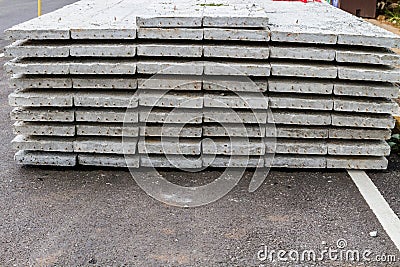 Cement slab floor concrete slab Stock Photo