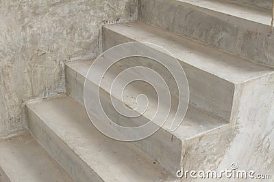 Cement stair Stock Photo