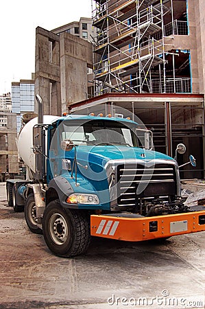 Cement Truck Stock Photo