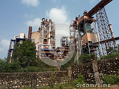 Manufacturing plant infrastructure. Industrial photography. Stock Photo