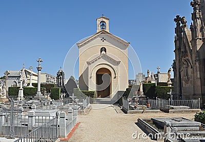 Cemetery of Arenys de Mar Editorial Stock Photo