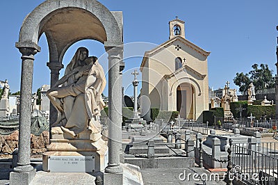 Cemetery of Arenys de Mar Editorial Stock Photo