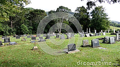 cemetery for funeral burial Editorial Stock Photo
