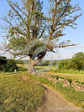 Cemetery Hill Gettysburg Battlefield Stock Photo