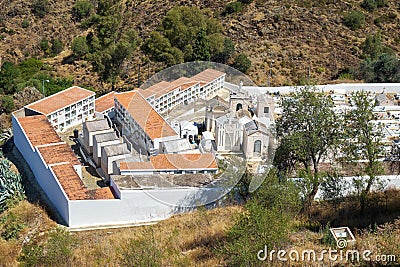 Cemetery of the main church Igreja matriz in Mertola. Portugal Stock Photo