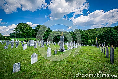 Cemetery near Glenville, Pennsylvania. Stock Photo