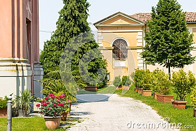 Cemetery near Shrine of Our Lady of Health Stock Photo