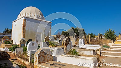A cemetery in Rabat, the capital of Morocco Editorial Stock Photo