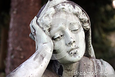 Cemetery statue II Stock Photo