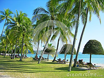 Cenang beach, Langkawi, Malaysia Stock Photo