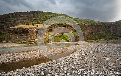 Cendere, Turkey. River Gendere canyon Stock Photo