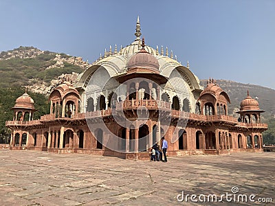Cenotaph of Maharaja Bakhtawar Singh in the City Palace complex in Alwar, Rajasthan, India. Editorial Stock Photo