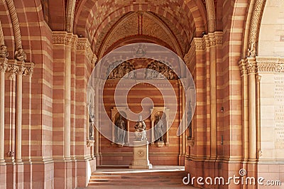 Cenotaph for Rudolf von Habsburg in Speyer Cathedral. Region Palatinate in Germany Editorial Stock Photo