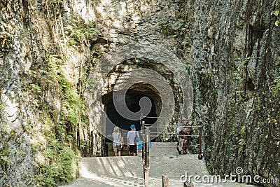 Cenote Cave Interior Editorial Stock Photo