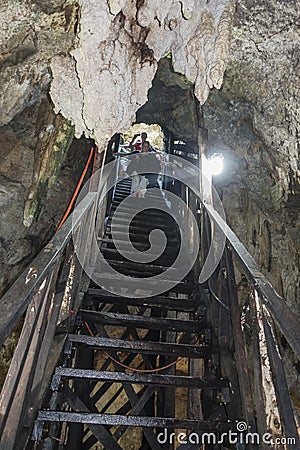 Cenote Cave Interior Editorial Stock Photo