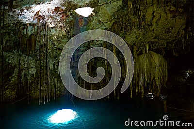 Cenote Dzitnup, Mexico Stock Photo