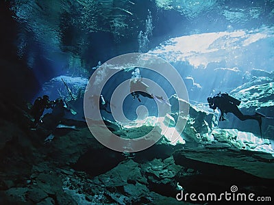 Cenote kukulkan Stock Photo