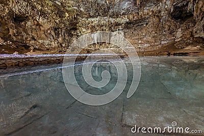 Cenote Suytun at Valladolid, Yucatan - Mexico Stock Photo