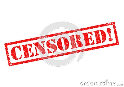 CENSORED Stock Photo