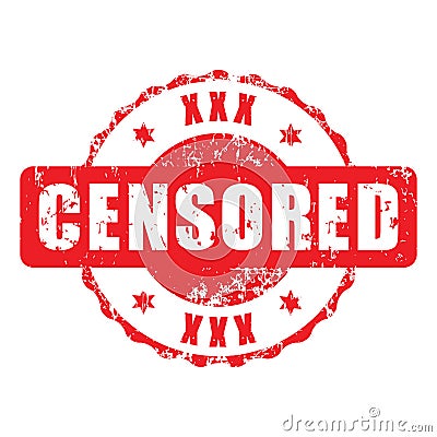 Censored stamp Vector Illustration