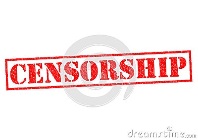 CENSORSHIP Stock Photo