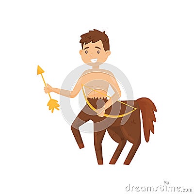 Centaur, mythical creature, element of greek mythology vector Illustration on a white background Vector Illustration