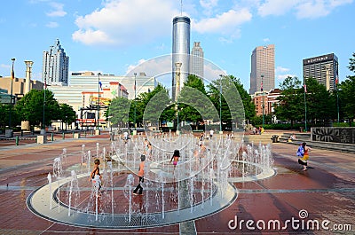 Centennial-Olympic Park Editorial Stock Photo