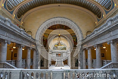 The center of administration in Salt Lake City, Utah Editorial Stock Photo