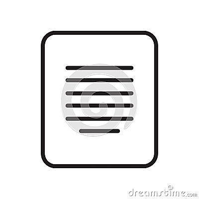 Center alignment icon vector sign and symbol isolated on white background, Center alignment logo concept Vector Illustration