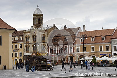 Center Brasov Romania Editorial Stock Photo