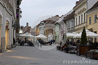 Center Brasov Romania Editorial Stock Photo