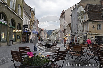 Center Brasov Romania Editorial Stock Photo