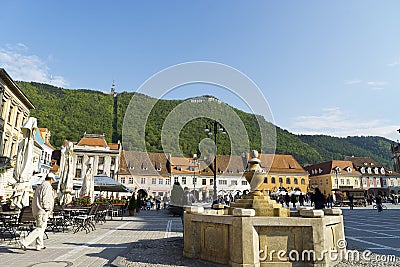 Center Brasov Romania Editorial Stock Photo