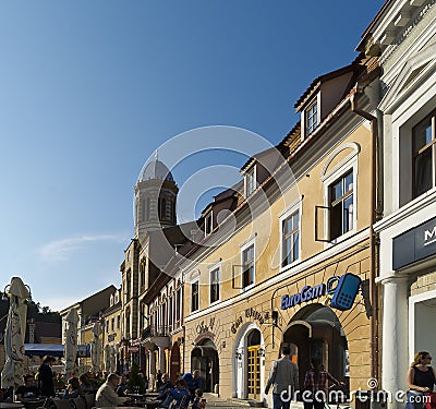 Center Brasov Romania Editorial Stock Photo