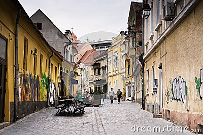 Center Brasov Romania Editorial Stock Photo