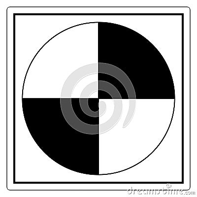 Center Of Gravity Symbol Sign Isolate On White Background,Vector Illustration EPS.10 Vector Illustration