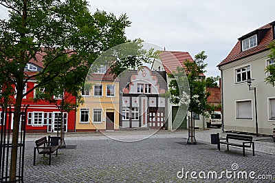 Center of a little German town Editorial Stock Photo