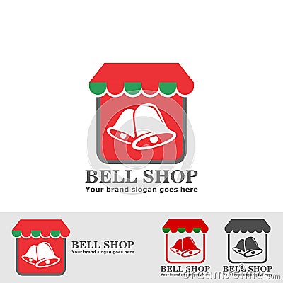 Bell shop logo Vector Illustration