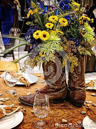 Center Piece, table decoration Stock Photo