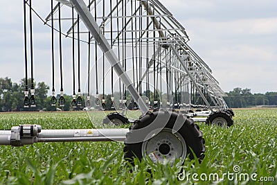 Center pivot irrigation well Stock Photo