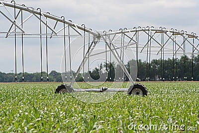 Center pivot irrigation well Stock Photo